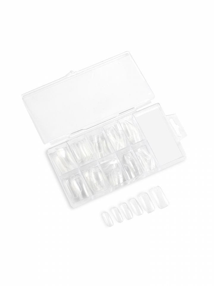 מארז ציפורניים שקופות ישרות 3