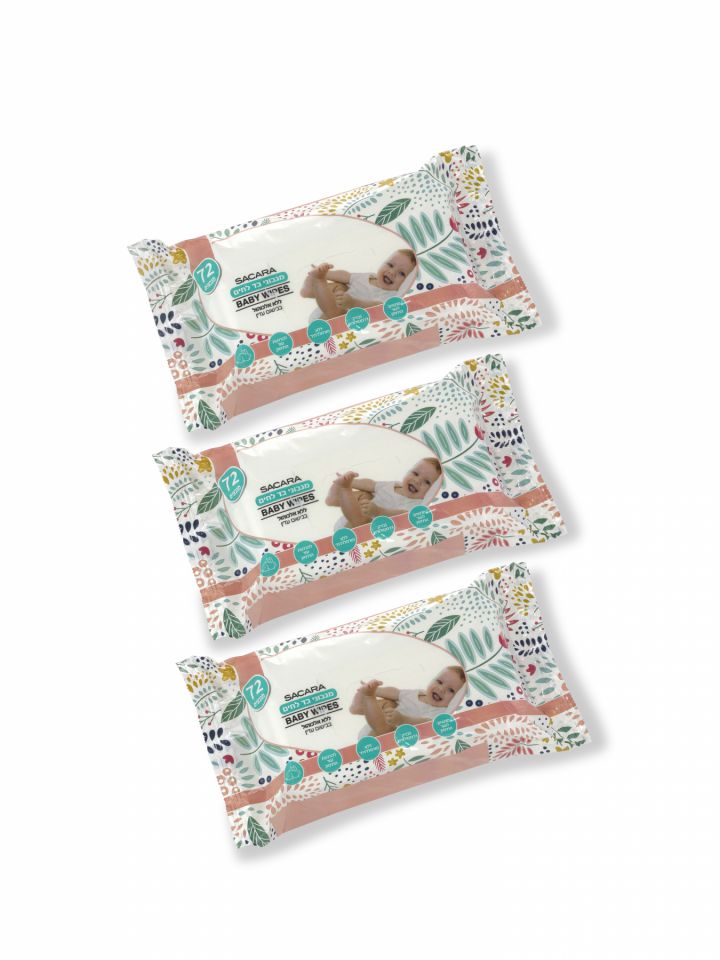 שלישיית מגבונים - בייבי