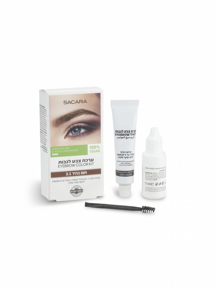 ערכת צבע לגבות – גוון חום בהיר