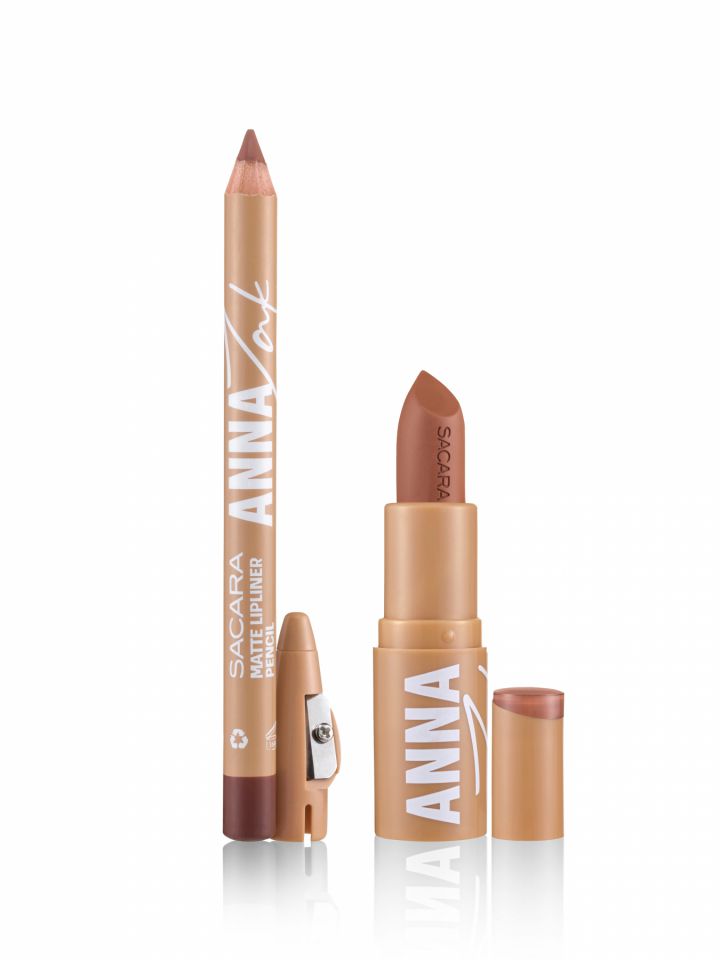 סט עפרון תוחם ושפתון מט 05 - אנה זק