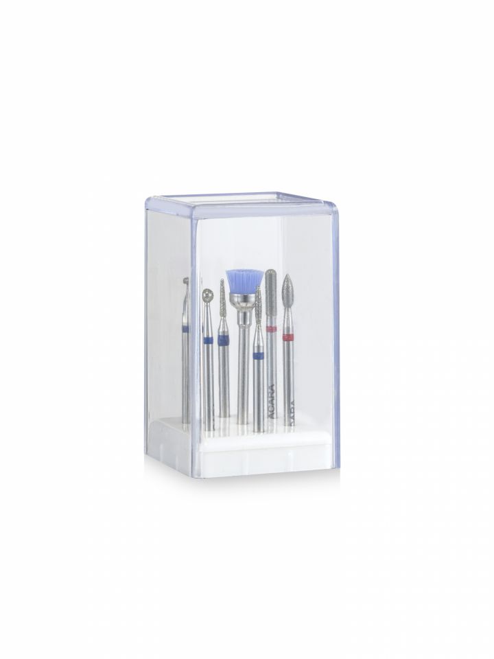 ראשי שיוף למכונה עם חריטת לוגו - 7 יחידות