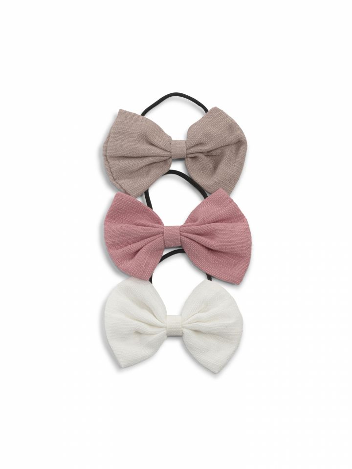 מארז 3 גומיות שיער פפיון – פסטל