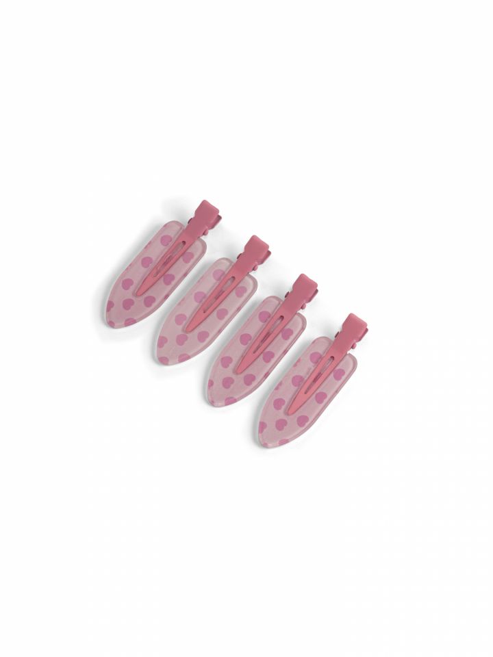 מארז 4 סיכות איפור - לבבות