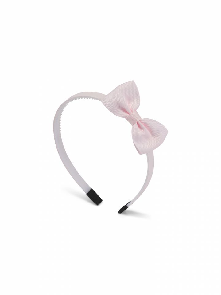 קשת לשיער עם פפיון- ורוד