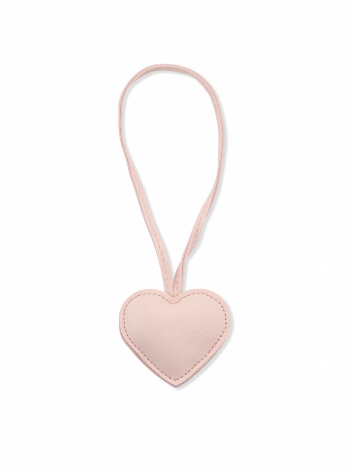 מחזיק לב ורוד– תליון תיק / מפתחות