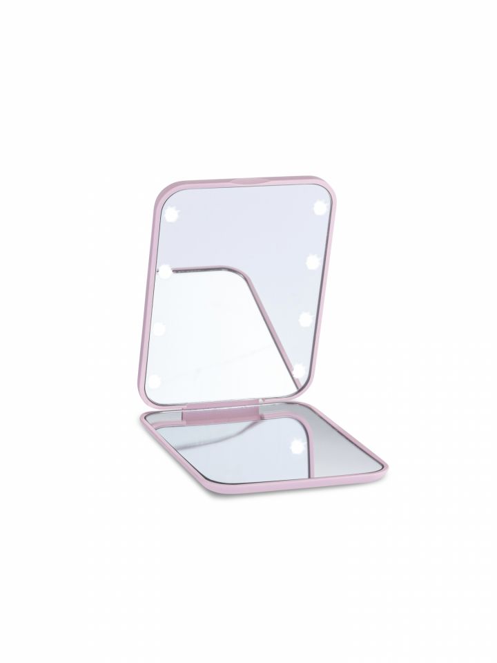 מראת כיס עם תאורת לד