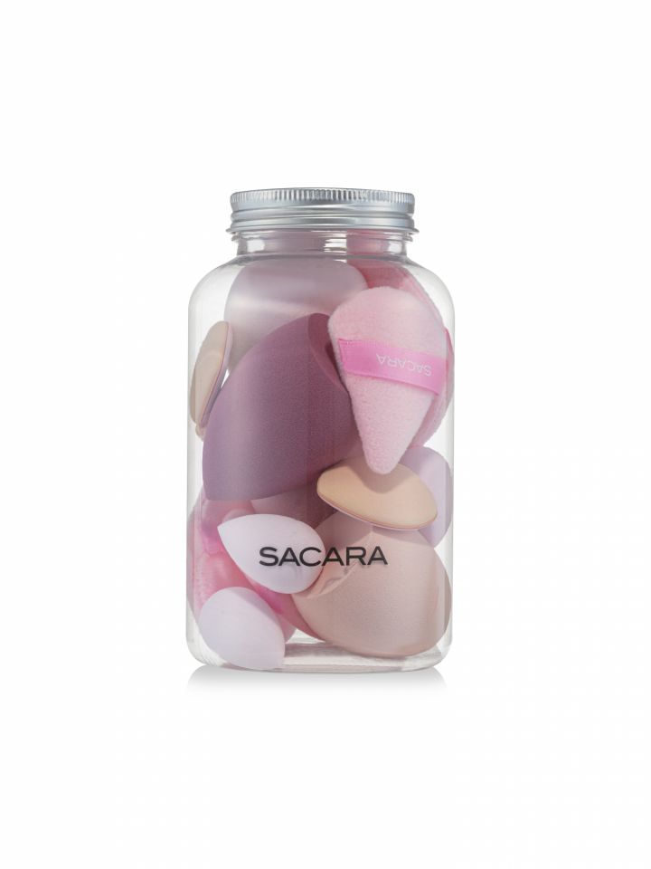 סט 14 ספוגיות איפור מקצועיות- ורוד