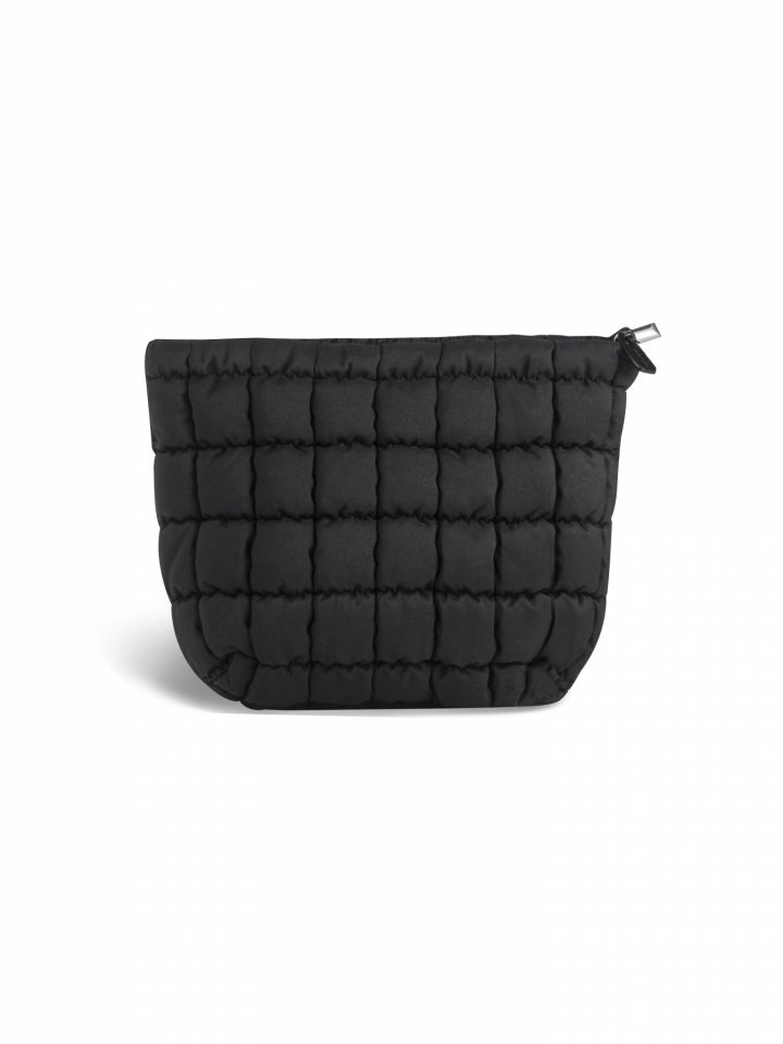 תיק איפור מרופד - BLACK