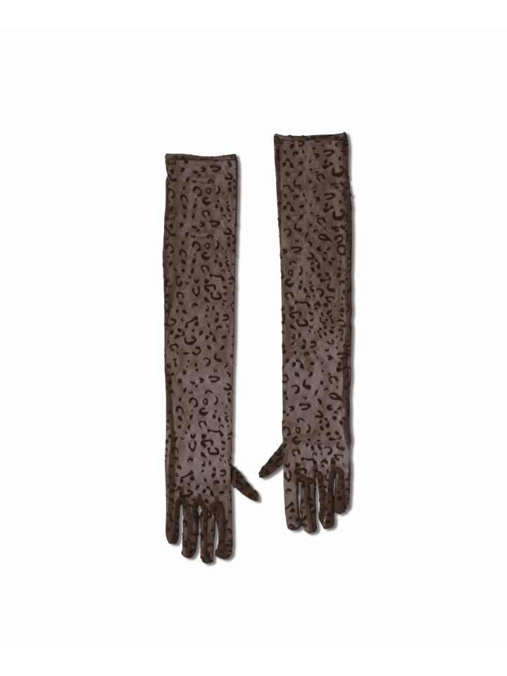 כפפות מנומרות שקופות