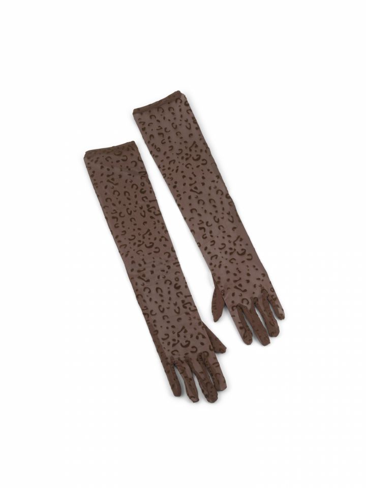 כפפות מנומרות שקופות