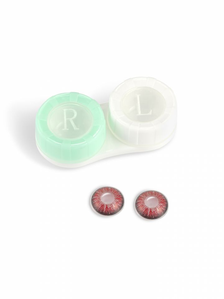 עדשות צבעוניות- אדום