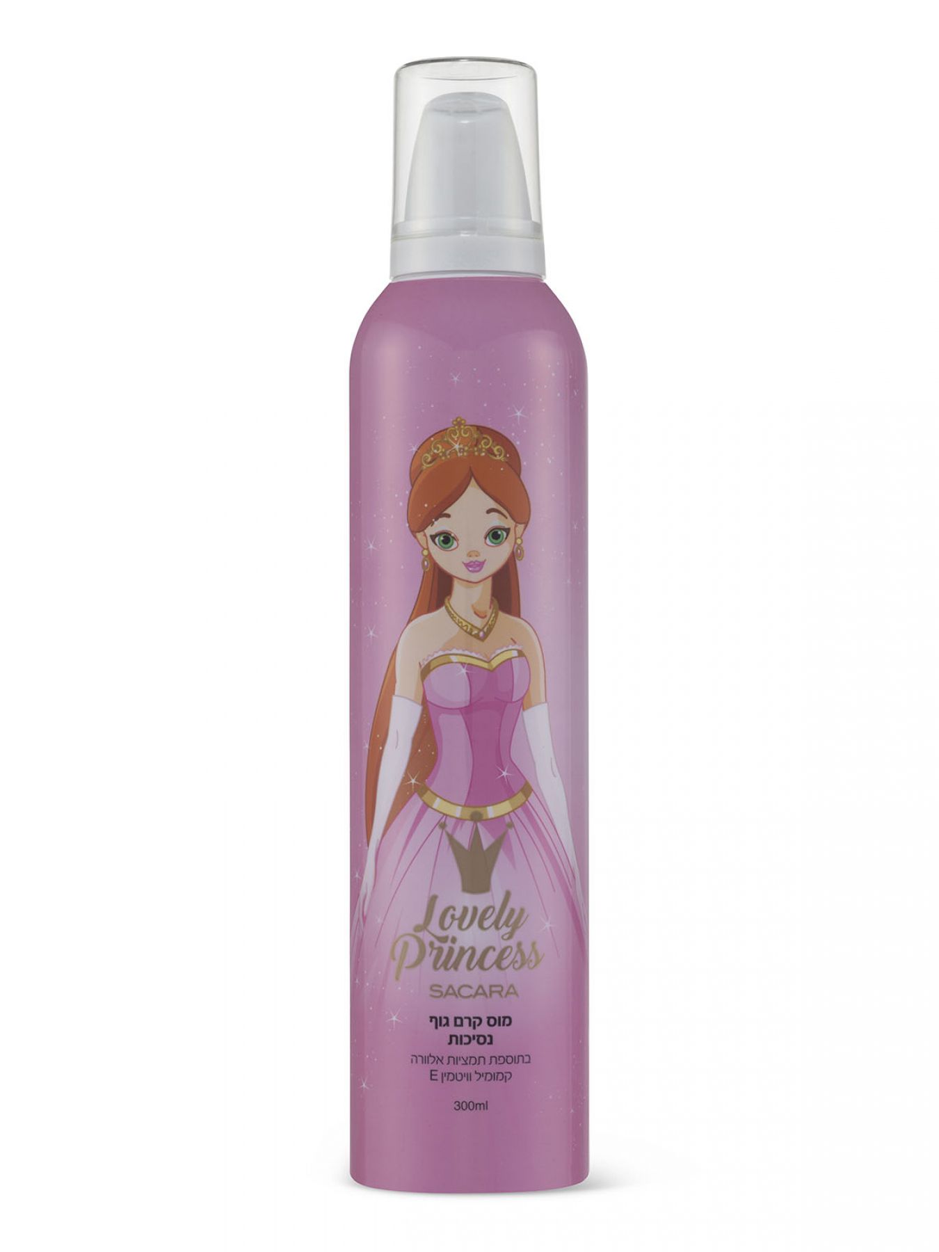 קרם גוף קצפת נסיכות ורוד