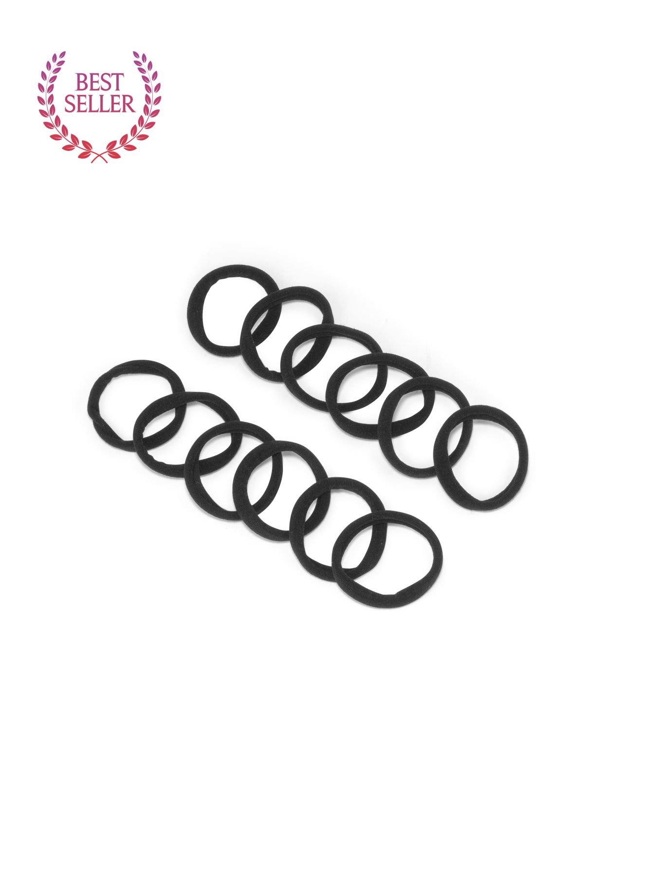 סט 12 גומיות שחורות