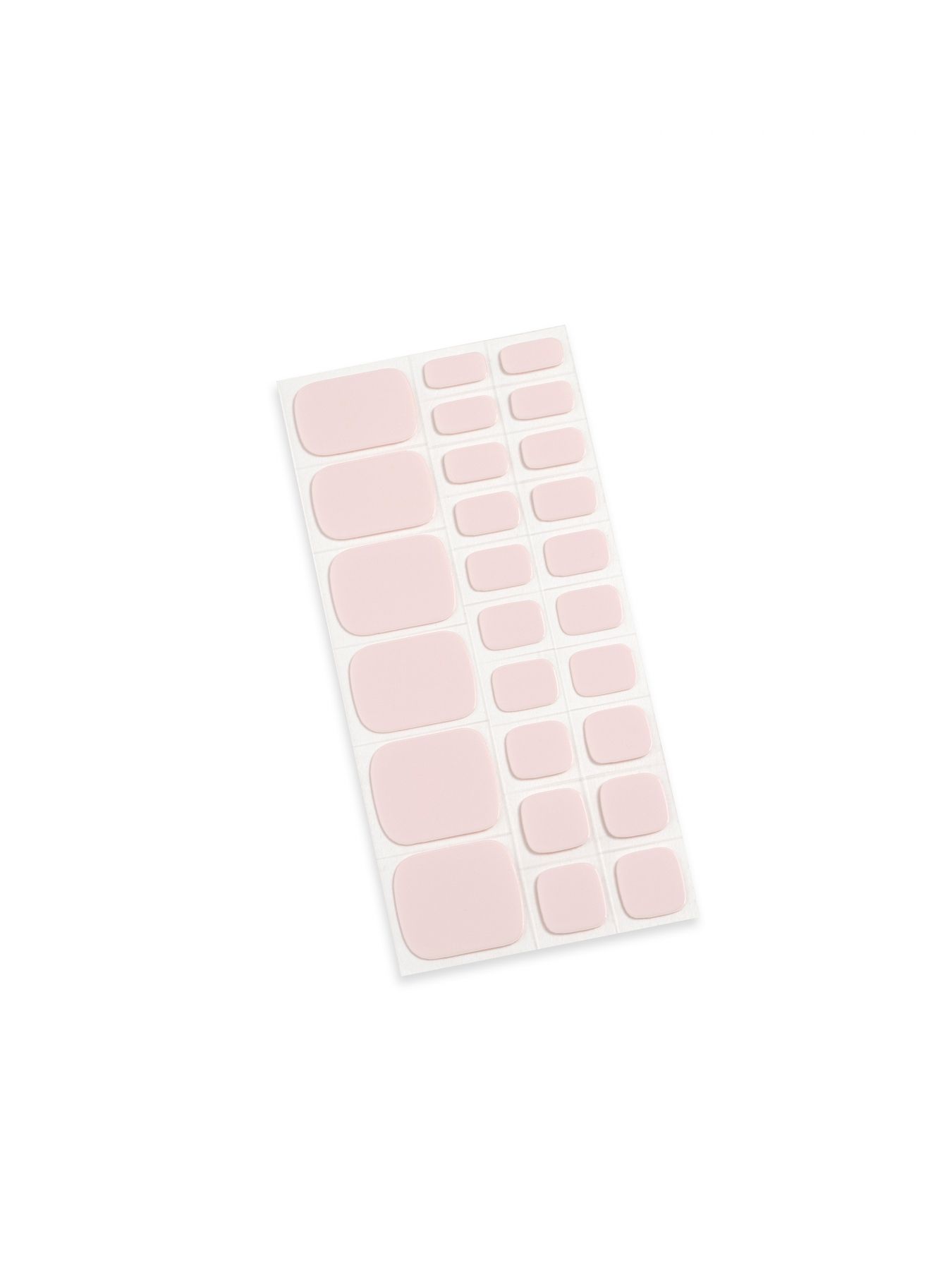 מדבקות לק ג’ל לרגליים - ורוד טבעי