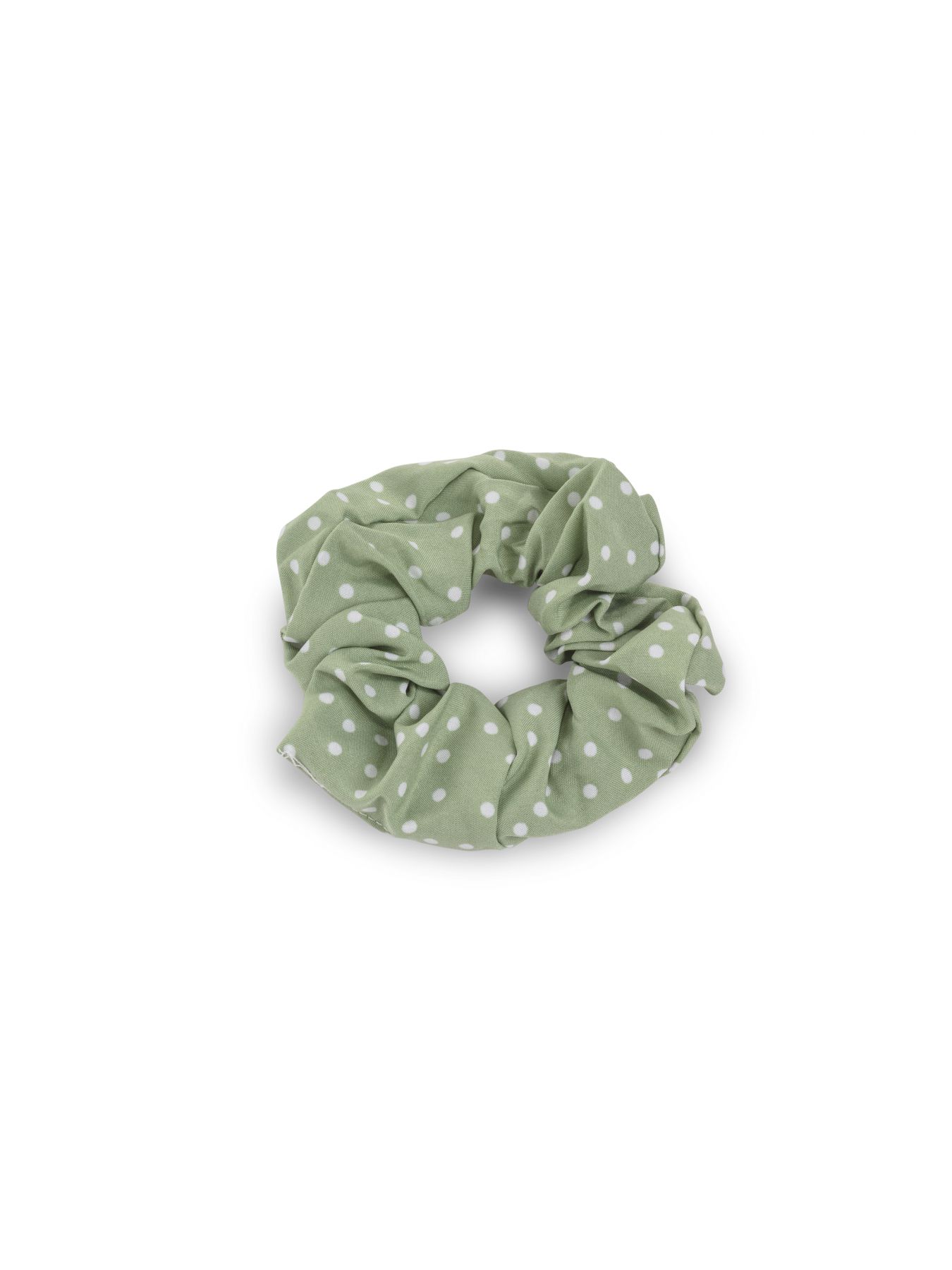 גומיית שיער ירוק נקודות