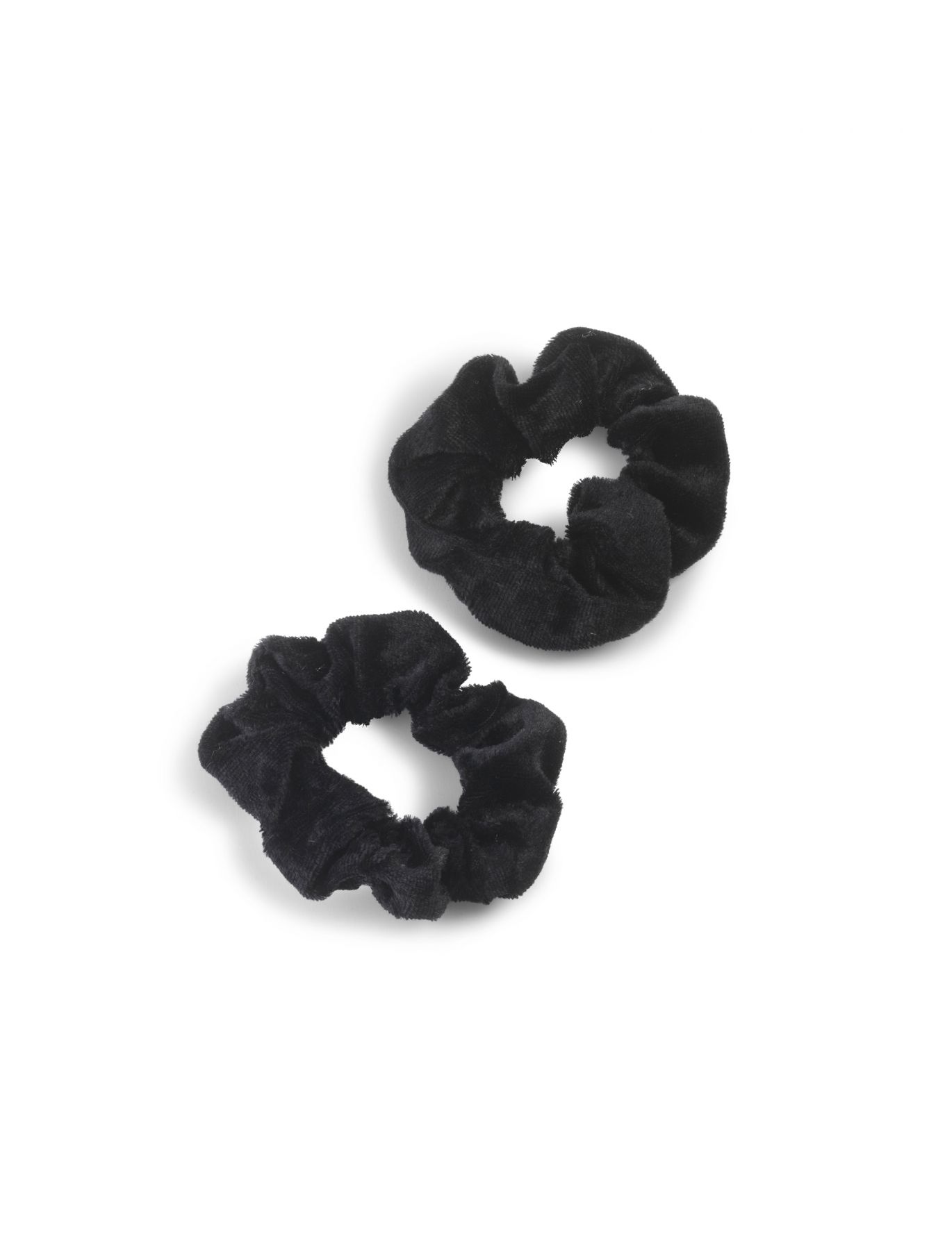 זוג גומיות קטיפה גדולות - שחור