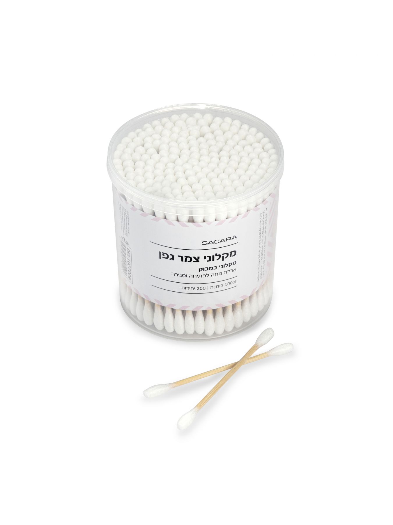 מקלוני אוזניים מבמבוק – 200 יח’