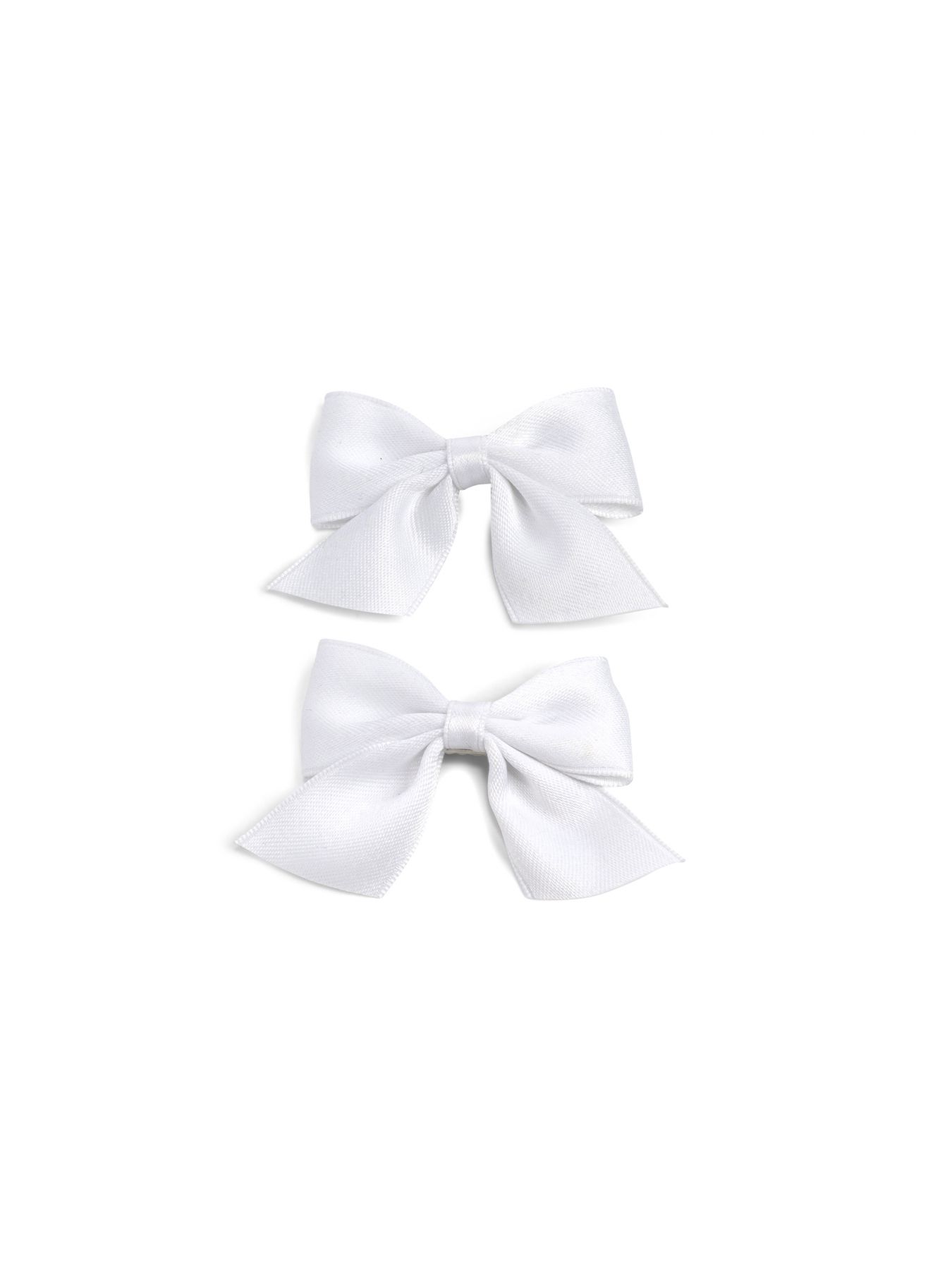 זוג סיכות שיער פפיון – לבן