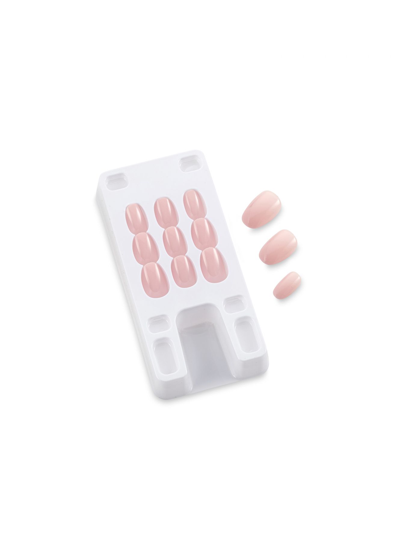 ציפורניים מלאכותיות - ורדרד קצר אובל