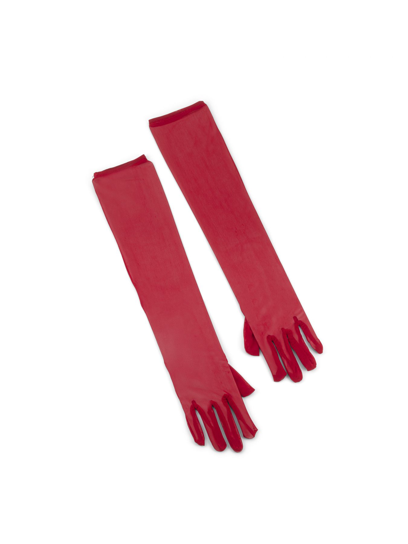 כפפות אדומות שקופות